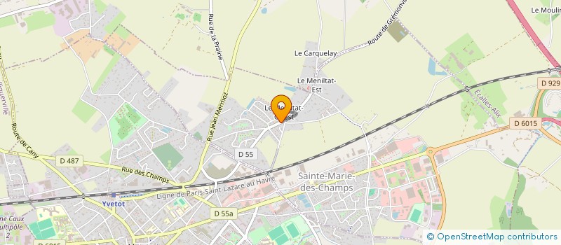 localisation de l'entreprise MADAME VIRGINIE LEROUX à SAINTE-MARIE-DES-CHAMPS