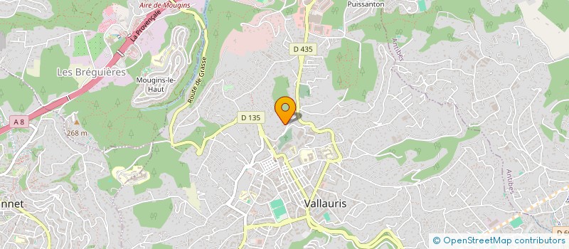localisation de l'entreprise MADAME VIRGINIE LEROY à VALLAURIS
