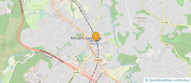 localisation de l'entreprise MADAME VIRGINIE LEROY  MOUANS-SARTOUX