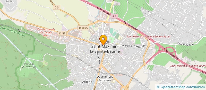 localisation de l'entreprise MADAME VIRGINIE LESCURE à SAINT-MAXIMIN-LA-SAINTE-BAUME