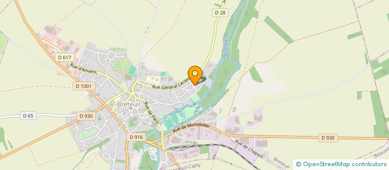 localisation de l'entreprise MADAME VIRGINIE LESIEUR à BRETEUIL
