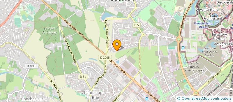 localisation de l'entreprise MADAME VIRGINIE LESOT  MONTEVRAIN