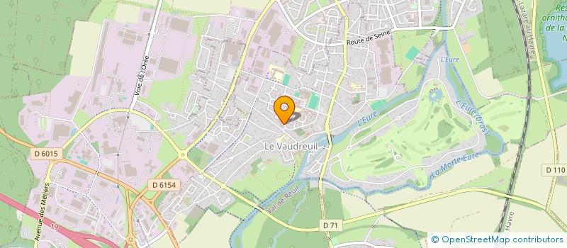 localisation de l'entreprise MADAME VIRGINIE LESUEUR  LE VAUDREUIL