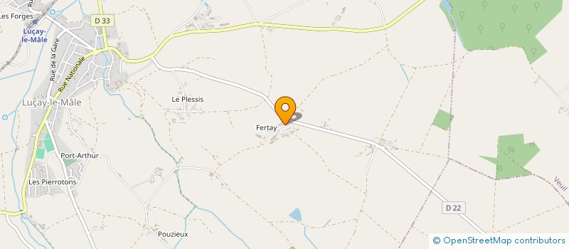 localisation de l'entreprise MADAME VIRGINIE LETELLIER à LUCAY-LE-MALE