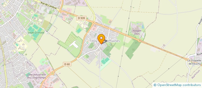 localisation de l'entreprise MADAME VIRGINIE LETEVE à TILLOY-LES-MOFFLAINES