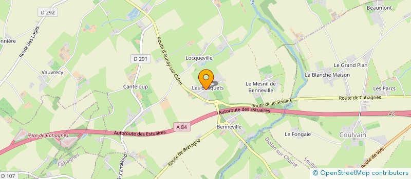 localisation de l'entreprise MADAME VIRGINIE LETOURNEUR  CAHAGNES