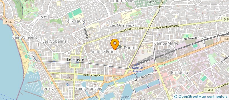 localisation de l'entreprise MADAME VIRGINIE LEVAILLANT à LE HAVRE
