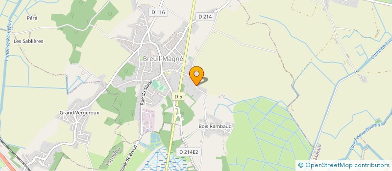 localisation de l'entreprise MADAME VIRGINIE LEVASSEUR  BREUIL-MAGNE