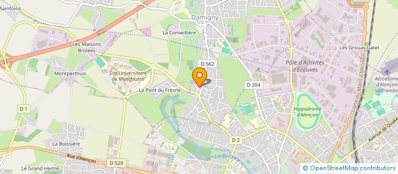 localisation de l'entreprise MADAME VIRGINIE LEVEQUE à DAMIGNY