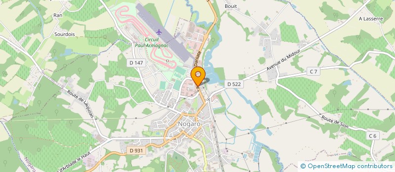 localisation de l'entreprise MADAME VIRGINIE LEWYLLIE  EAUZE