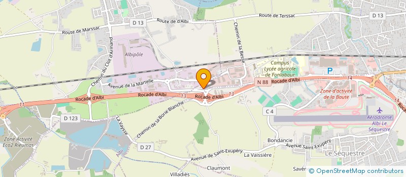 localisation de l'entreprise MADAME VIRGINIE LIGNON  ALBI