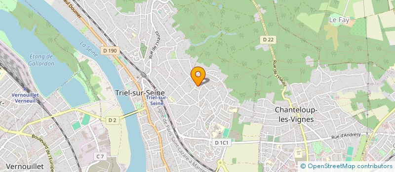 localisation de l'entreprise MADAME VIRGINIE LINDER  TRIEL-SUR-SEINE