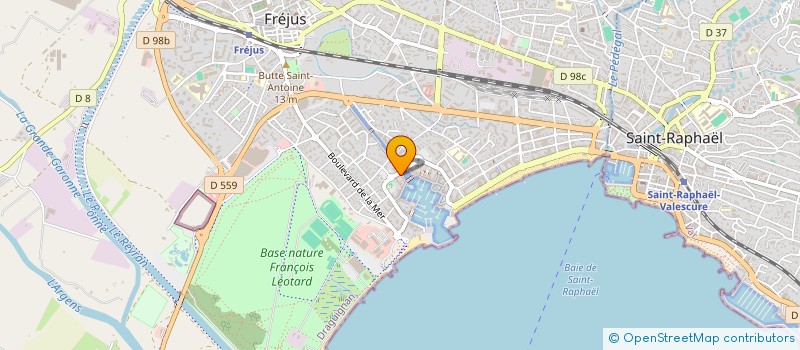localisation de l'entreprise MADAME VIRGINIE LINGET à FREJUS