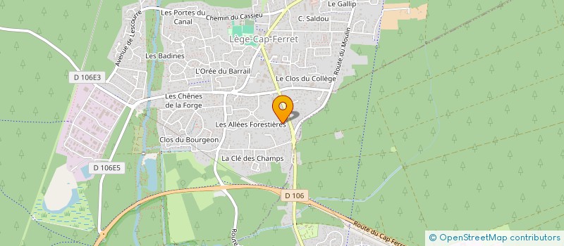 localisation de l'entreprise MADAME VIRGINIE LISTRE  ARES