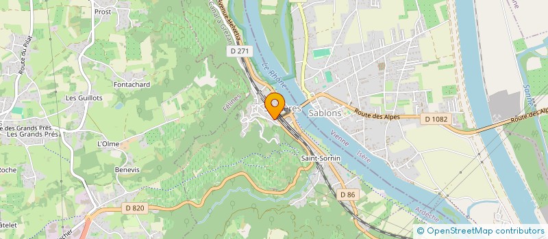 localisation de l'entreprise MADAME VIRGINIE LIVET  SERRIERES