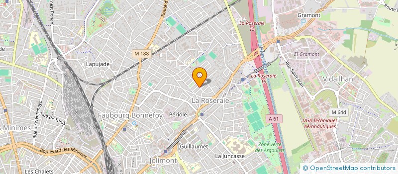 localisation de l'entreprise MADAME VIRGINIE LOBROT  TOULOUSE