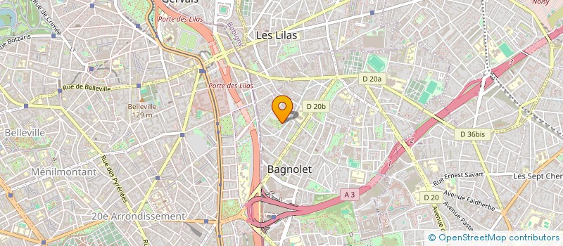 localisation de l'entreprise MADAME VIRGINIE LOGEAIS  BAGNOLET