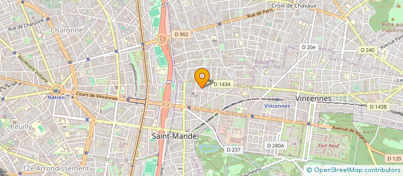 localisation de l'entreprise MADAME VIRGINIE LOIRETTE à VINCENNES