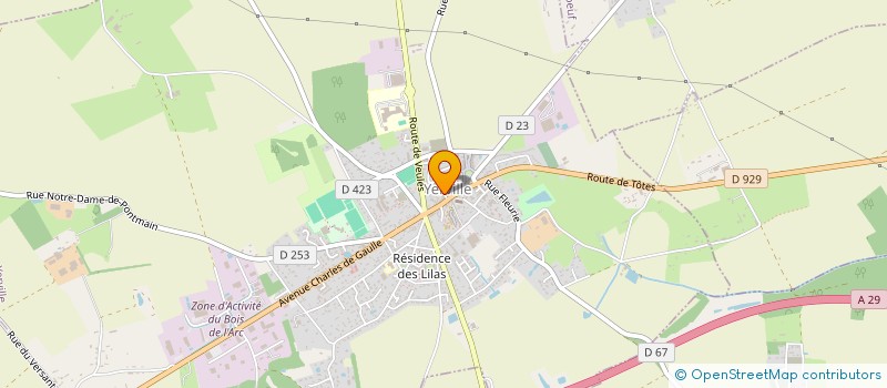 localisation de l'entreprise MADAME VIRGINIE LOMO  YERVILLE