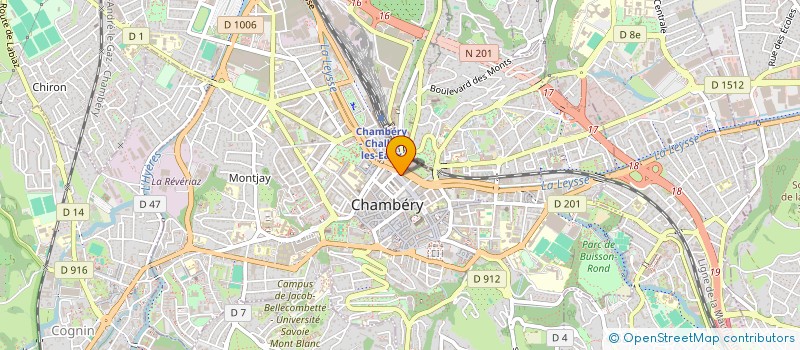localisation de l'entreprise MADAME VIRGINIE LONGUEVILLE à CHAMBERY