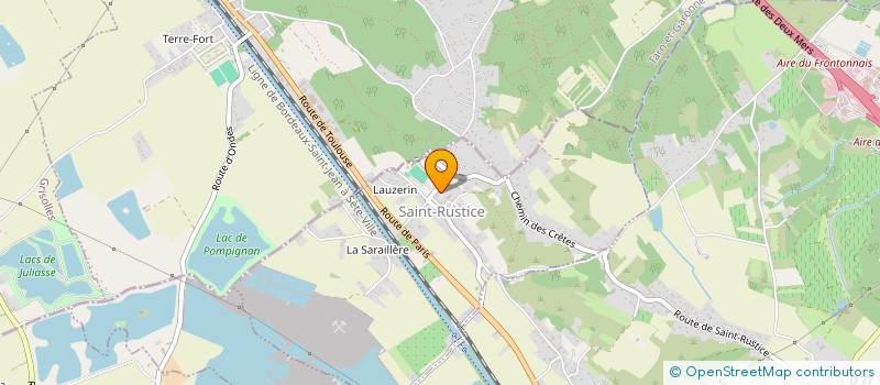 localisation de l'entreprise MADAME VIRGINIE LOPEZ  SAINT-RUSTICE