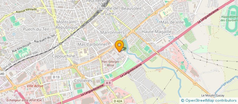 localisation de l'entreprise MADAME VIRGINIE LORIOT  NIMES