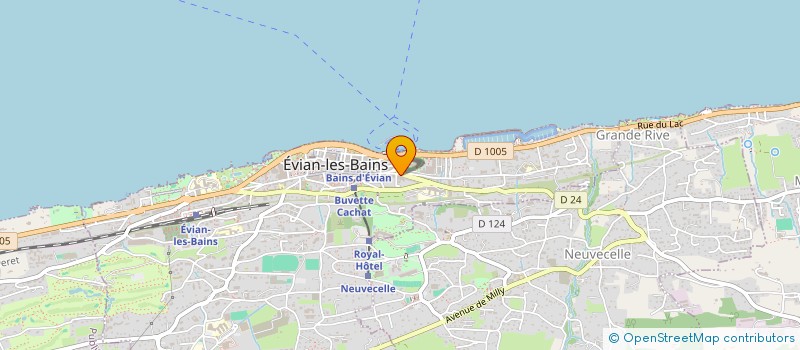 localisation de l'entreprise MADAME VIRGINIE LORNE  EVIAN-LES-BAINS