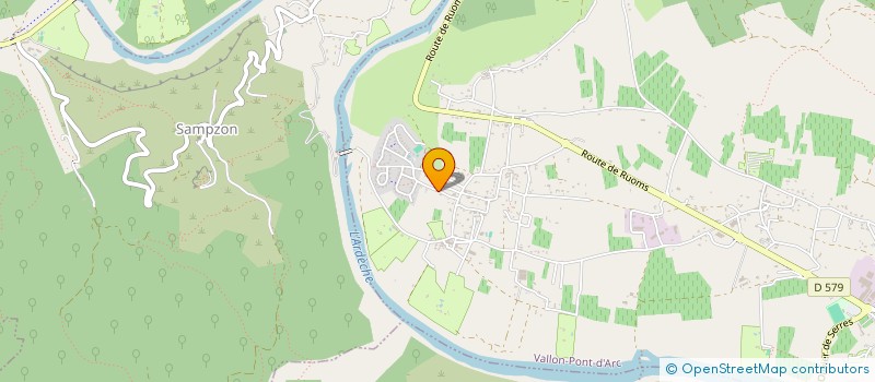 localisation de l'entreprise MADAME VIRGINIE LOSANO  VALLON-PONT-D'ARC