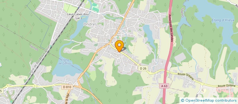 localisation de l'entreprise MADAME VIRGINIE LOSTE  ONDRES