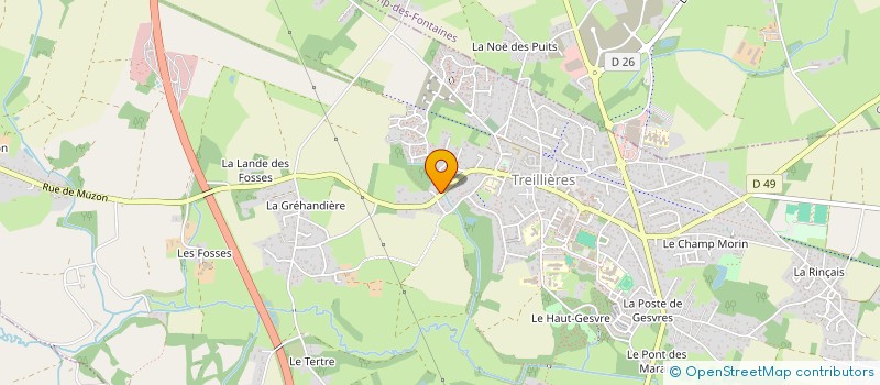 localisation de l'entreprise MADAME VIRGINIE LUAST  TREILLIERES