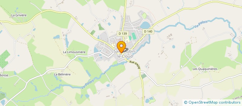 localisation de l'entreprise MADAME VIRGINIE LUCET  SAINT-AUBIN-LE-CLOUD