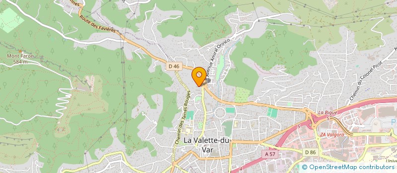 localisation de l'entreprise MADAME VIRGINIE MABILLEAU à LA VALETTE-DU-VAR