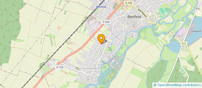 localisation de l'entreprise MADAME VIRGINIE MAENNEL  HUTTENHEIM