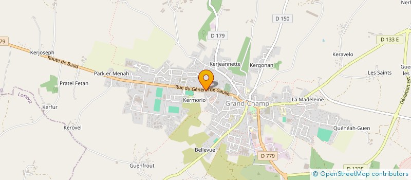 localisation de l'entreprise MADAME VIRGINIE MAHE  GRAND-CHAMP