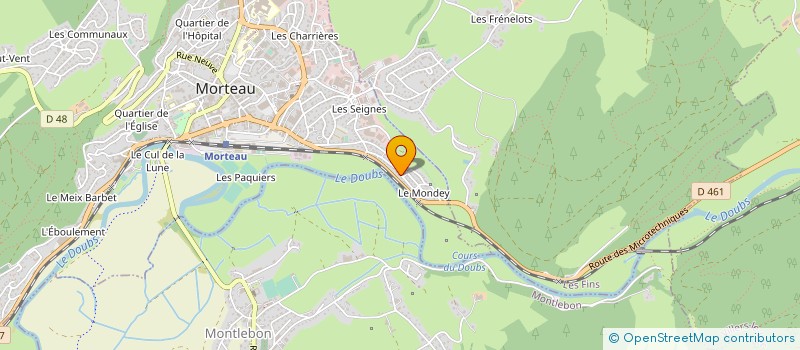 localisation de l'entreprise MADAME VIRGINIE MAHON  MORTEAU