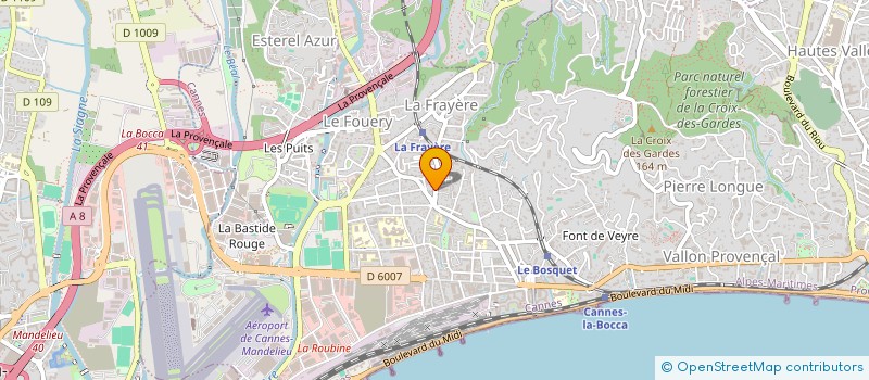 localisation de l'entreprise MADAME VIRGINIE MAIART à CANNES