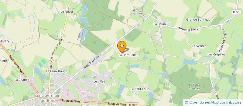 localisation de l'entreprise MADAME VIRGINIE MAILLARD  SAINT-GERMAIN-DU-BOIS