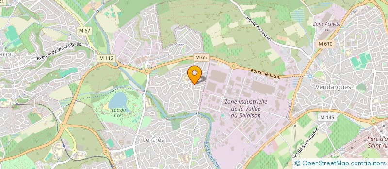 localisation de l'entreprise MADAME VIRGINIE MALET  LE CRES