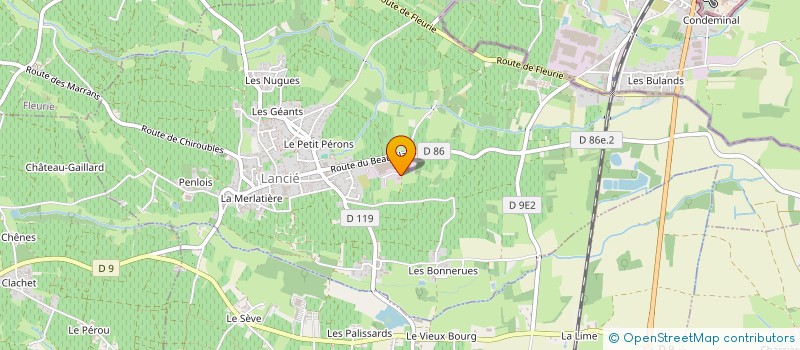 localisation de l'entreprise MADAME VIRGINIE MALLET  LANCIE