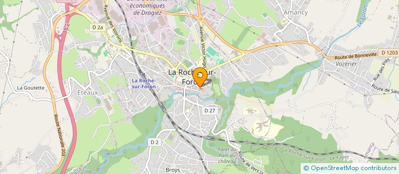 localisation de l'entreprise MADAME VIRGINIE MANRY  LA ROCHE-SUR-FORON