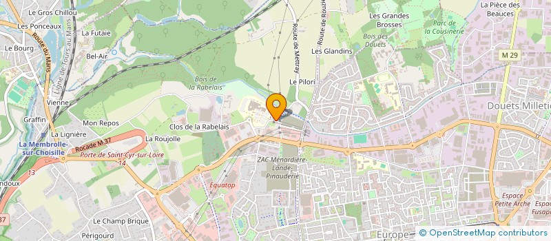 localisation de l'entreprise MADAME VIRGINIE MARCHAND  SAINT-CYR-SUR-LOIRE