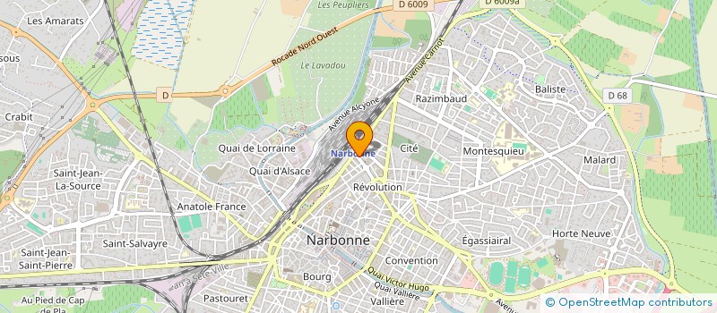 localisation de l'entreprise MADAME VIRGINIE MARCOUIRE à NARBONNE