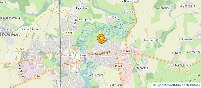 localisation de l'entreprise MADAME VIRGINIE MARIE LEROUX  NORT-SUR-ERDRE