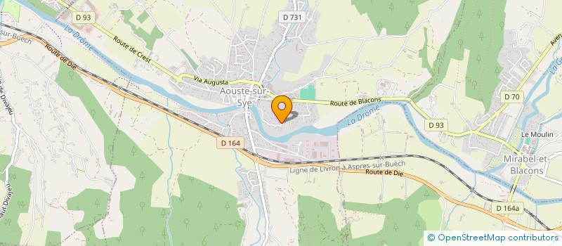 localisation de l'entreprise MADAME VIRGINIE MARIN à AOUSTE-SUR-SYE