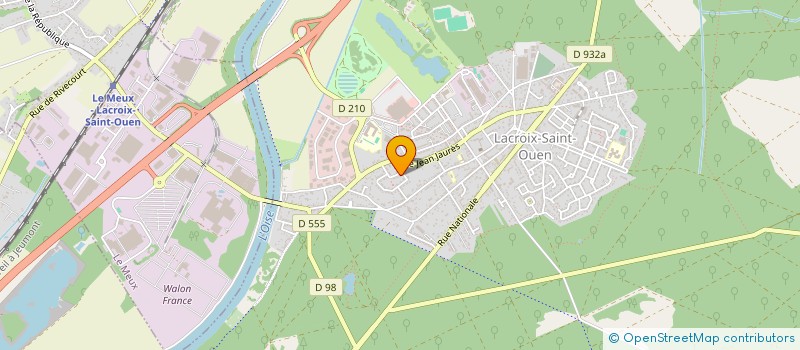 localisation de l'entreprise MADAME VIRGINIE MARITTE  LACROIX-SAINT-OUEN