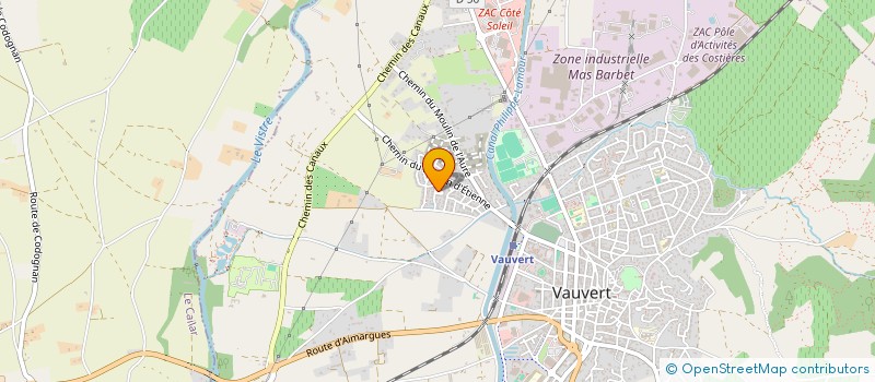 localisation de l'entreprise MADAME VIRGINIE MARMOT  VAUVERT