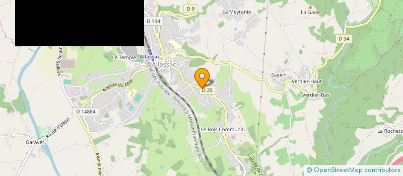 localisation de l'entreprise MADAME VIRGINIE MARQUE  ALLASSAC