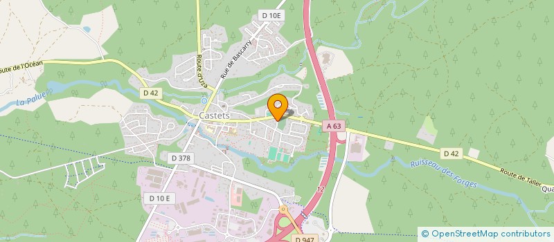 localisation de l'entreprise MADAME VIRGINIE MARQUES  CASTETS