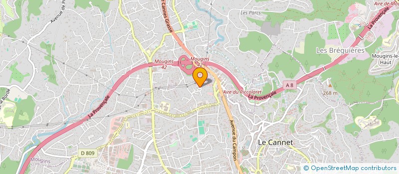 localisation de l'entreprise MADAME VIRGINIE MARQUES PEREIRA à MOUGINS