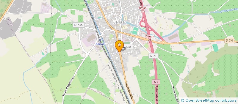 localisation de l'entreprise MADAME VIRGINIE MARQUIER  SENAS